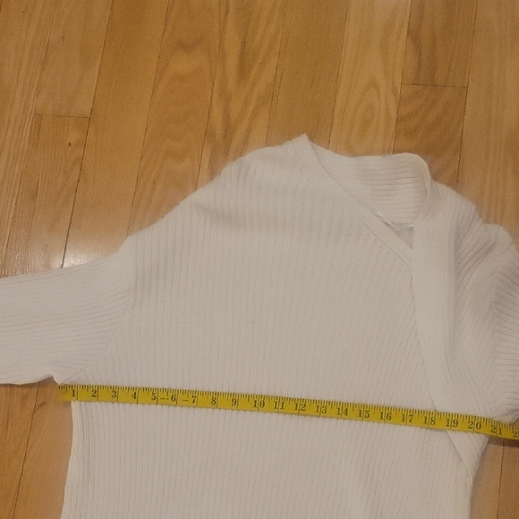 Free People Beach Alba Ribbed Knit  Sweater Tunic Dress In Powder Sand - Picture 9 of 12